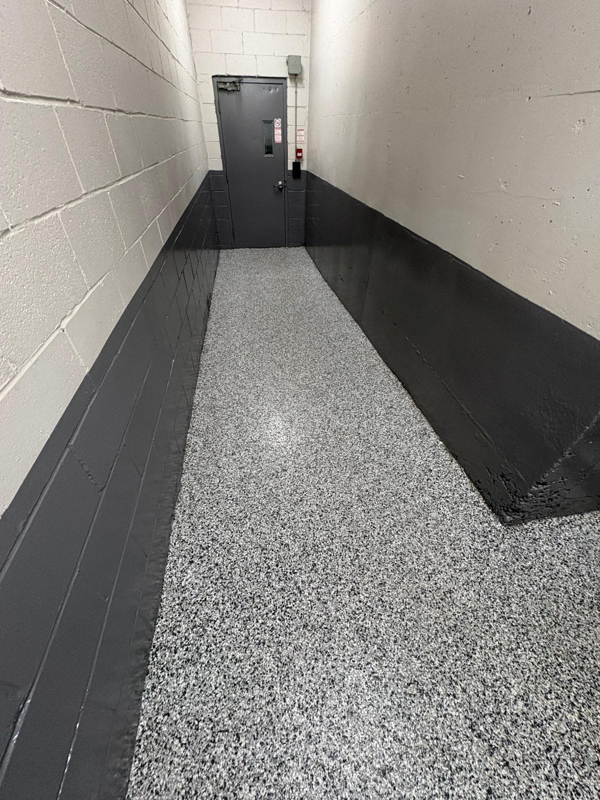 Building Utility Corridor - Epoxy flooring project in Scarborough, ON